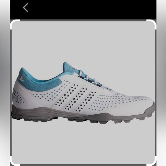 adidas Shoes - Adidas Adipure Sport Women’s Golf Shoes in White, Blue, & Gray Size 7.5